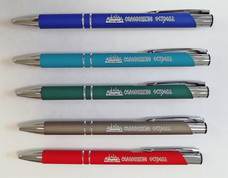 Гравировка на ручках с покрытием Soft-touch